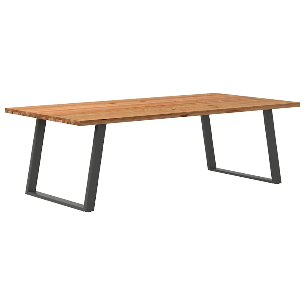 Eettafel Rechthoekig Massief Eikenhout