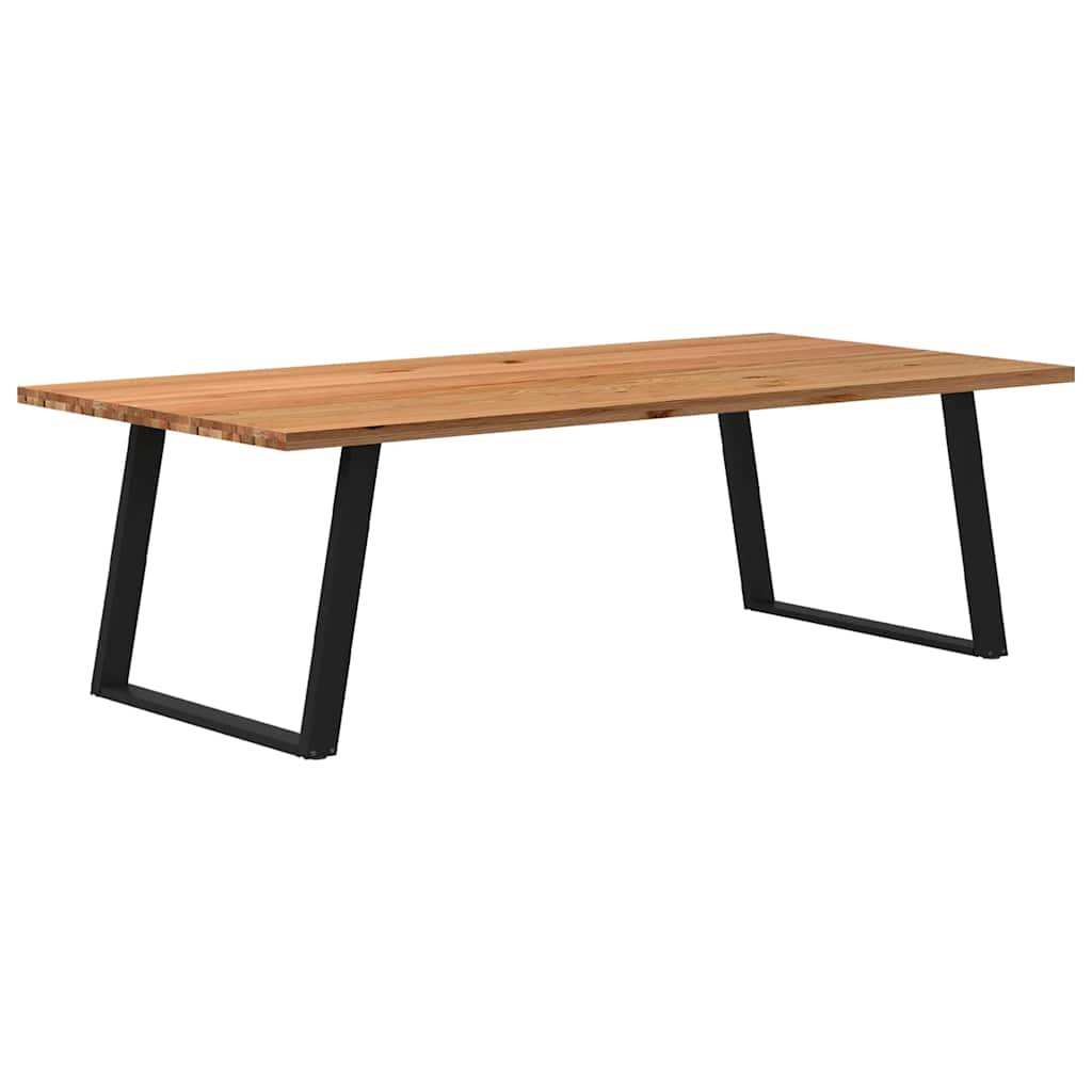 Eettafel Rechthoekig Massief Eikenhout