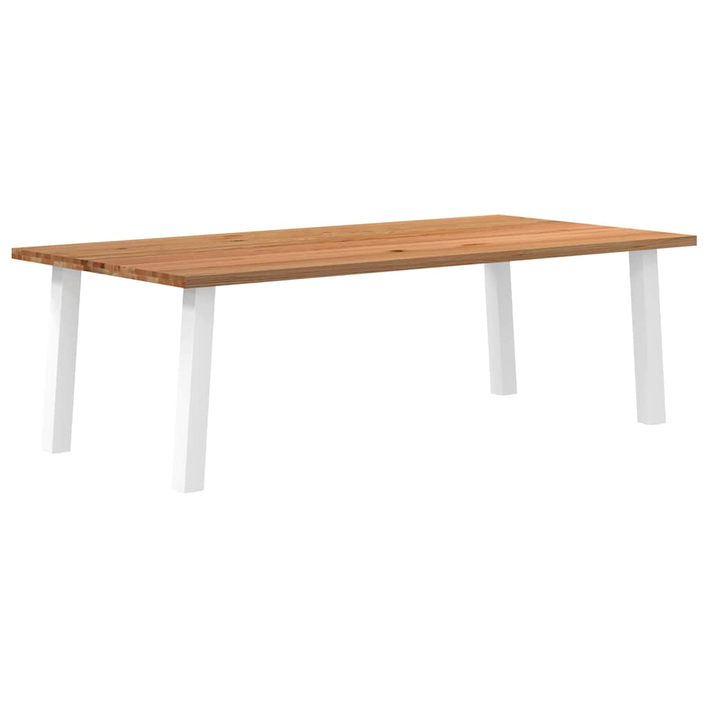 Eettafel Rechthoekig Massief Eikenhout