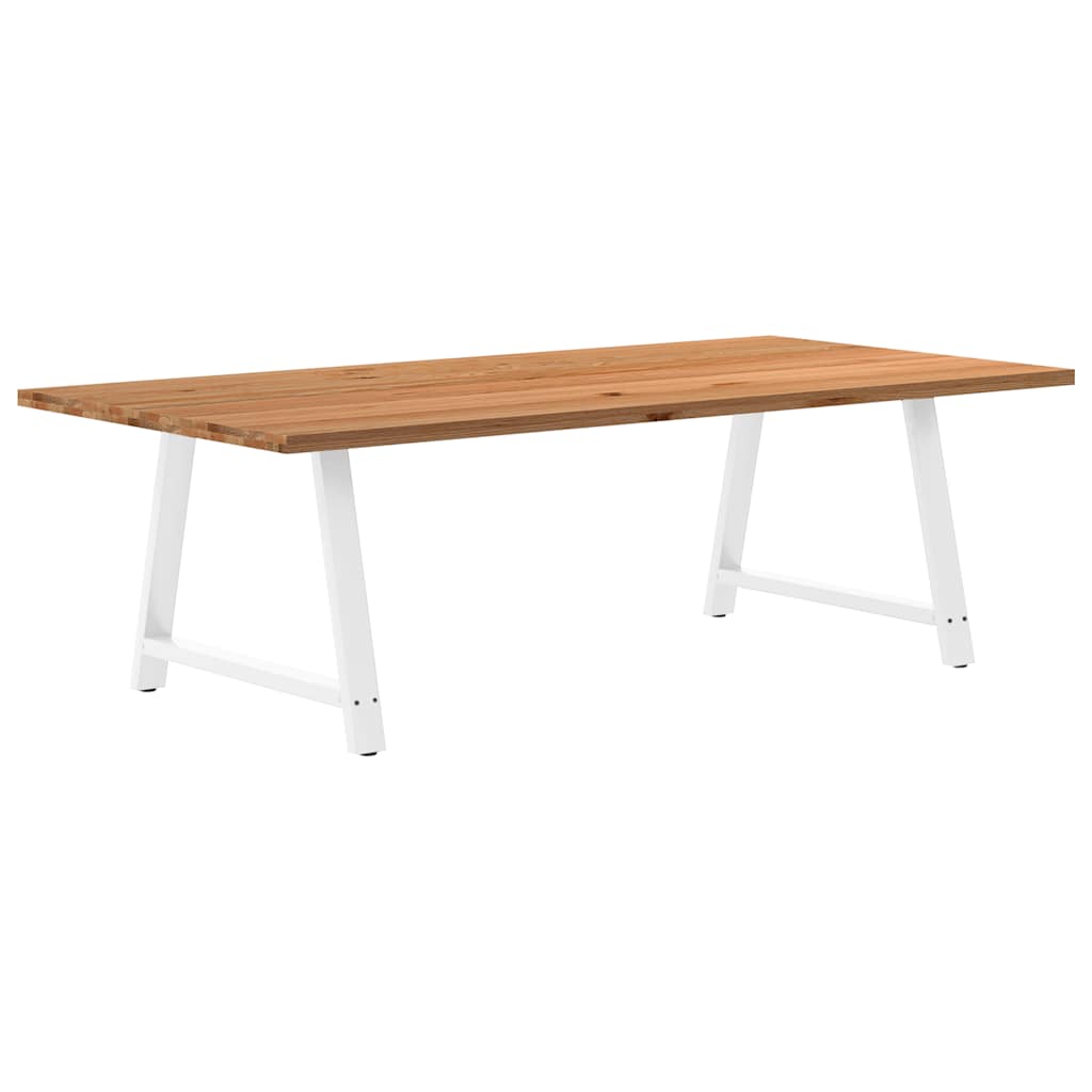 Eettafel Rechthoekig Massief Eikenhout