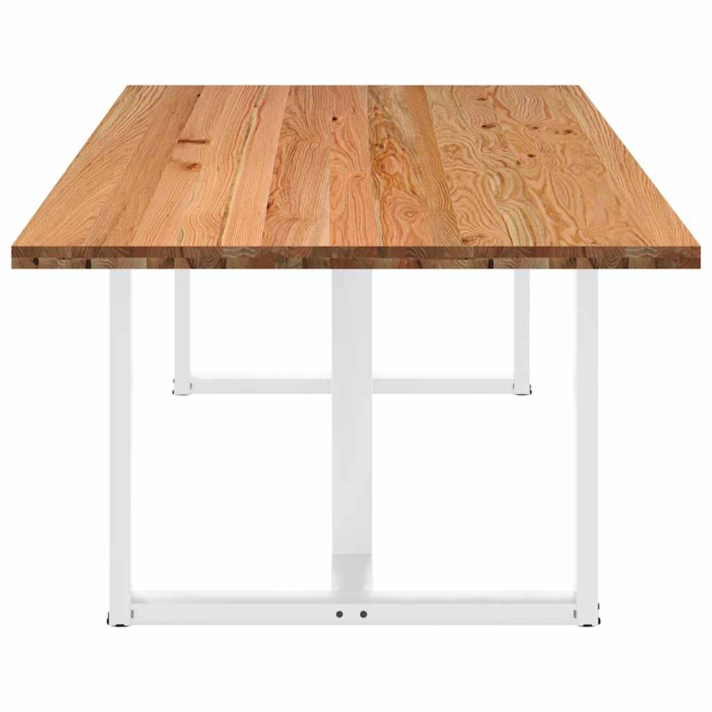 Eettafel Rechthoekig Massief Eikenhout Lichtbruin