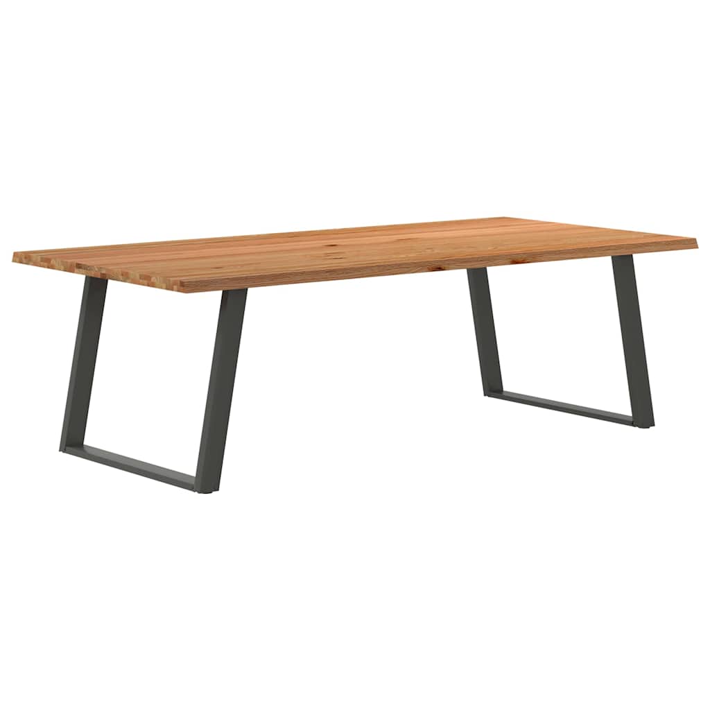 Eettafel Massief Eikenhout Lichtbruin