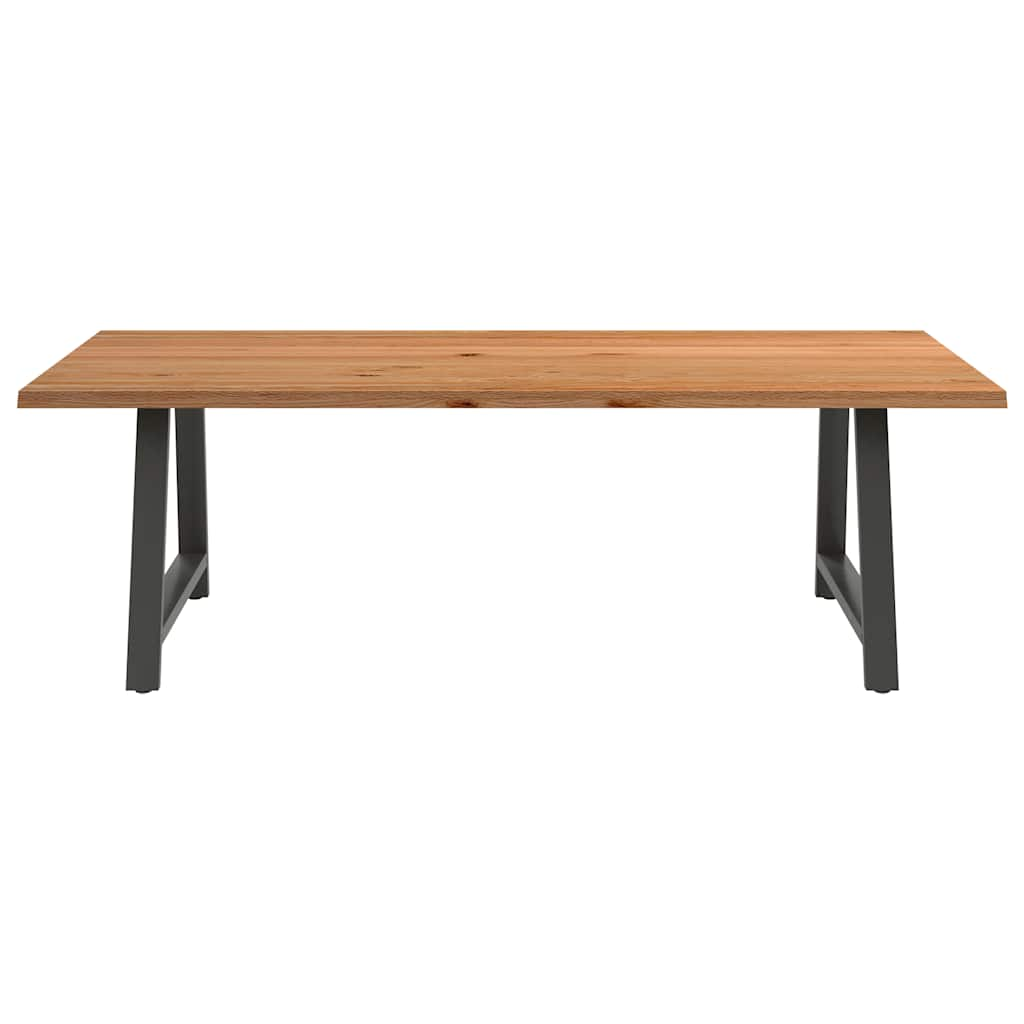 Eettafel Rechthoekig Massief Eikenhout