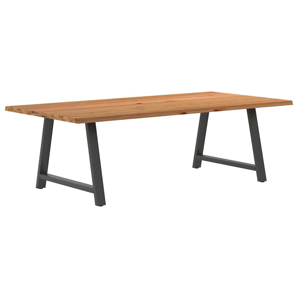 Eettafel Rechthoekig Massief Eikenhout