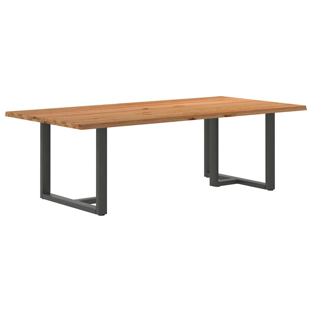 Eettafel Rechthoekig Massief Eikenhout