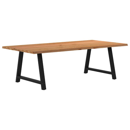 Eettafel Rechthoekig Massief Eikenhout