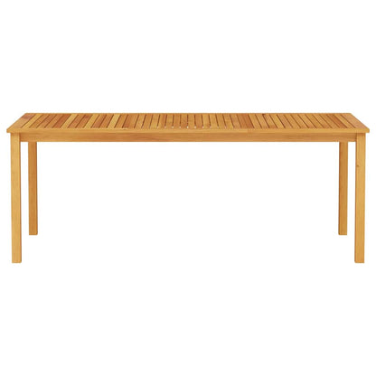 Tuin Eetset 9 Pcs Natuurlijk Hout 180 X 90 X 75 Cm