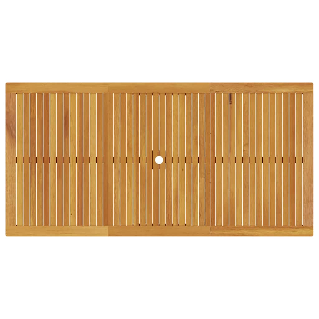 Tuin Eetset 9 Pcs Natuurlijk Hout 180 X 90 X 75 Cm