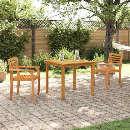 Tuin Eetset 3 Pcs Bruin 110 X 110 X 75 Cm Massief Acaciahout